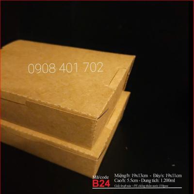 HỘP GIẤY KRAFT ĐỰNG ĐỒ ĂN MANG ĐI